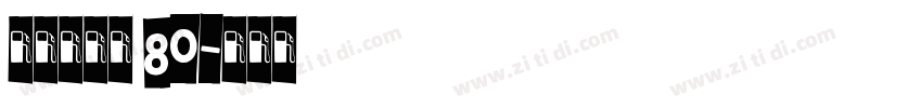 点字倔强黑 80字体转换